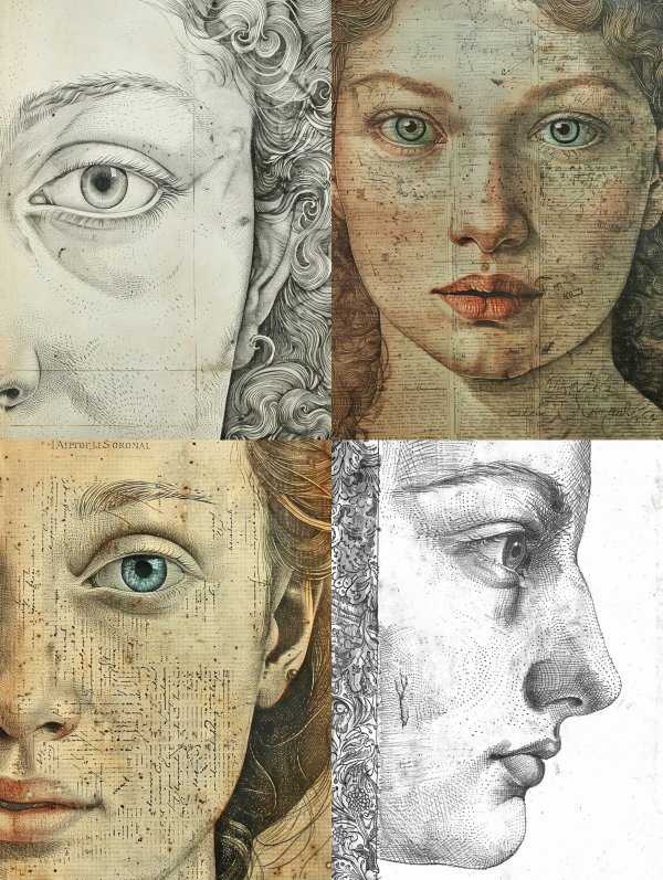 Ethereal Sketches of Timeless Faces