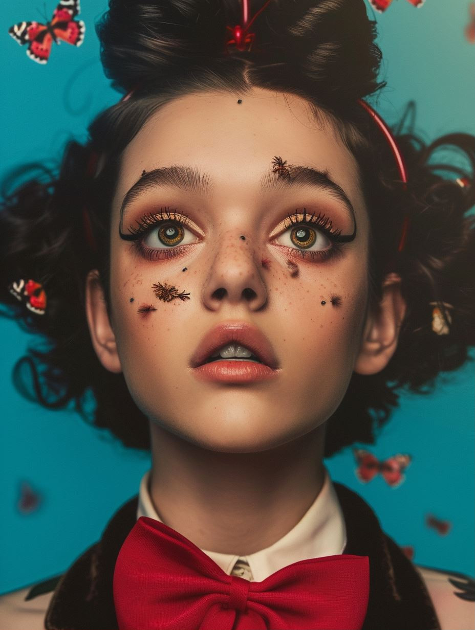Whimsical Surrealist Portrait Study - Image 1