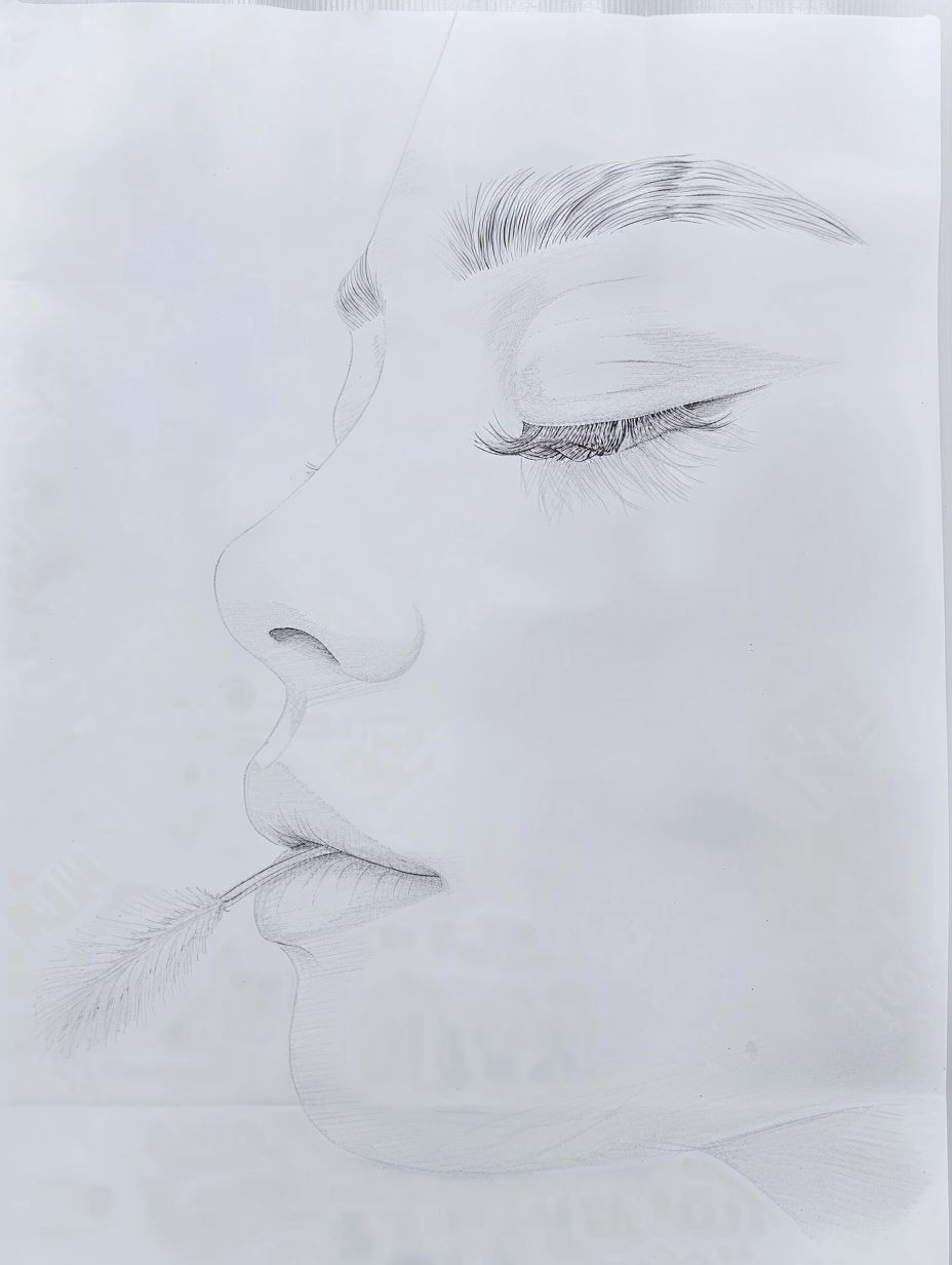 Ethereal White Sculptural Portraits - Image 4