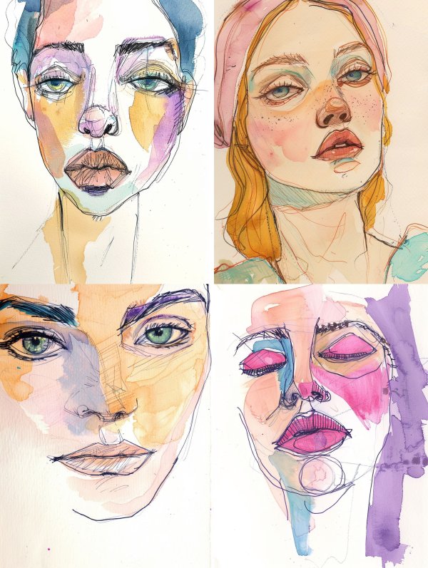 Prismatic Portraits: A Study in Color