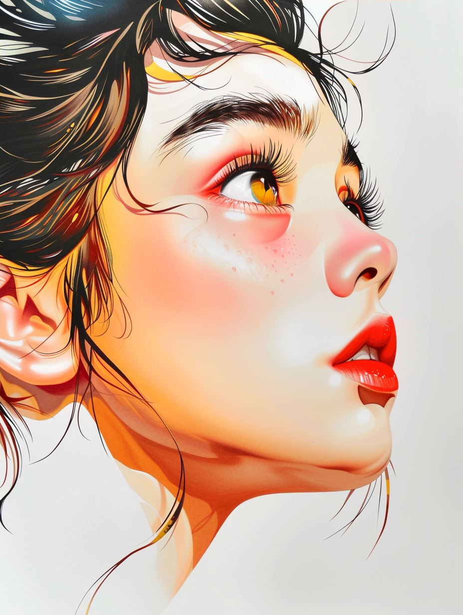 Ethereal Amber Gaze - Image 4