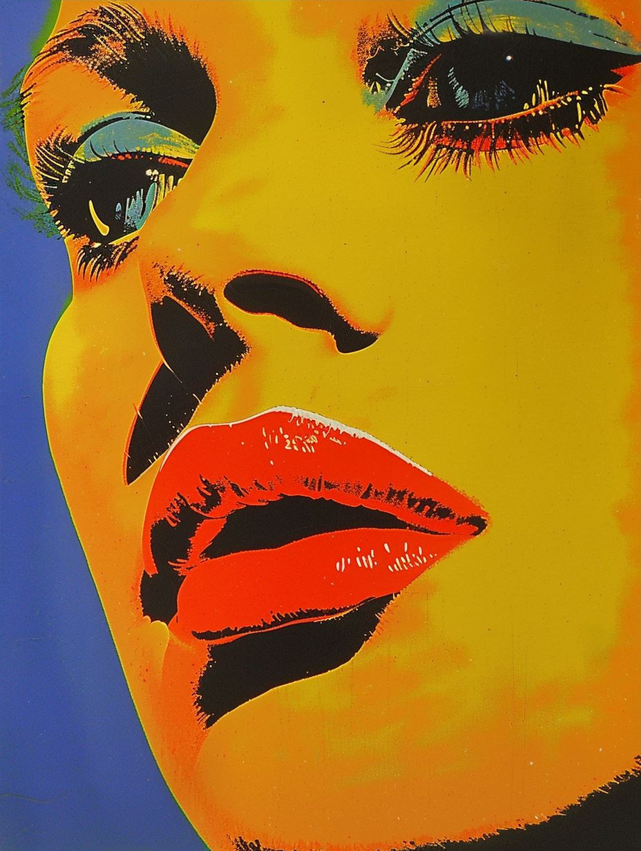 Vibrant Pop Art Portrait Grid - Image 3