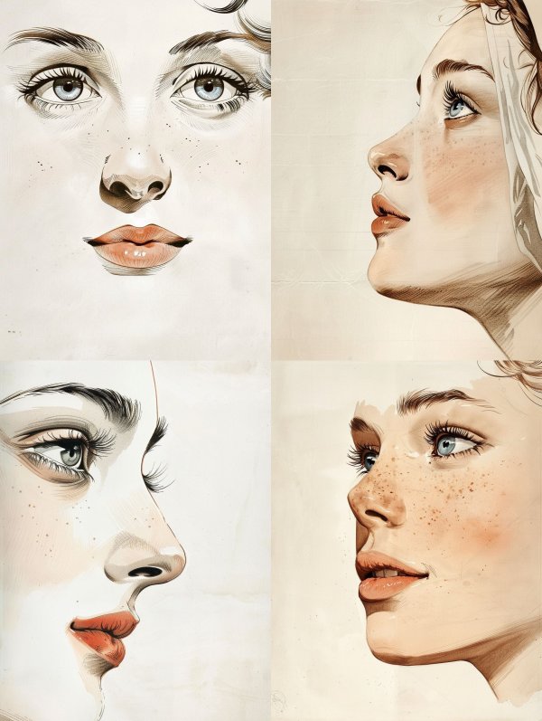 Ethereal Gaze: A Study in Portraiture