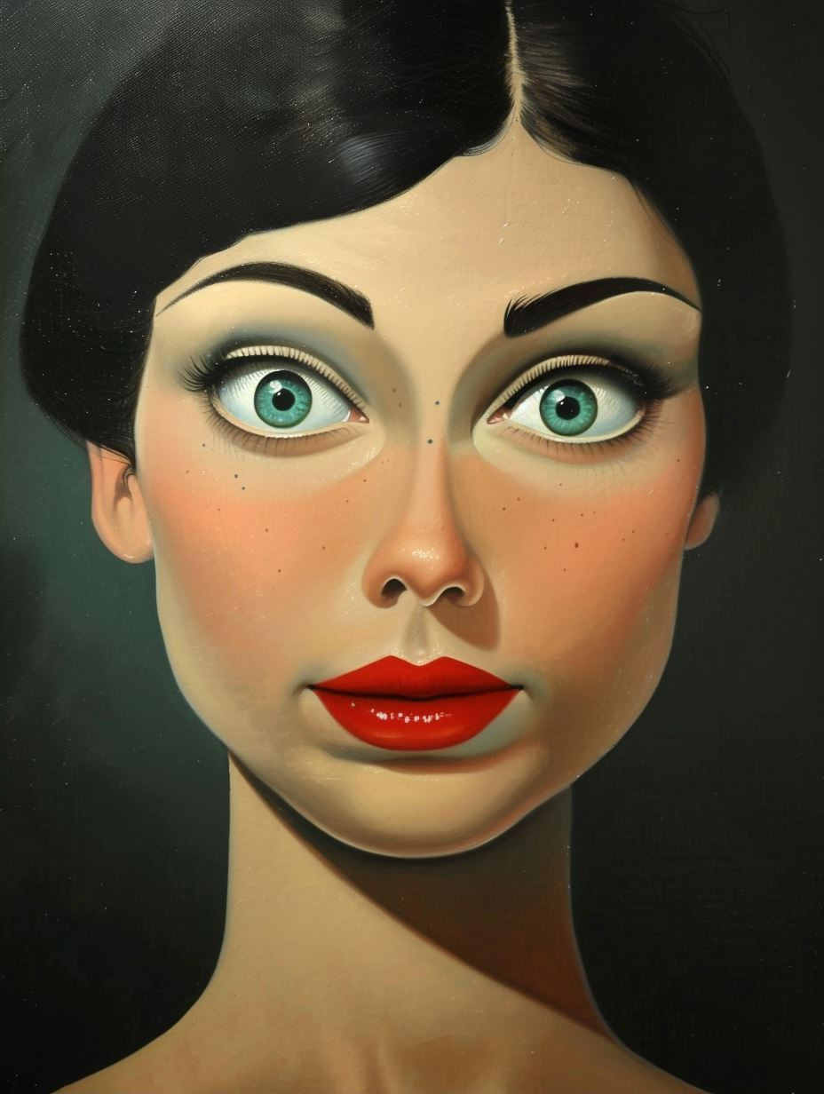 Vintage Gaze: A Study in Retro Portraits - Image 2