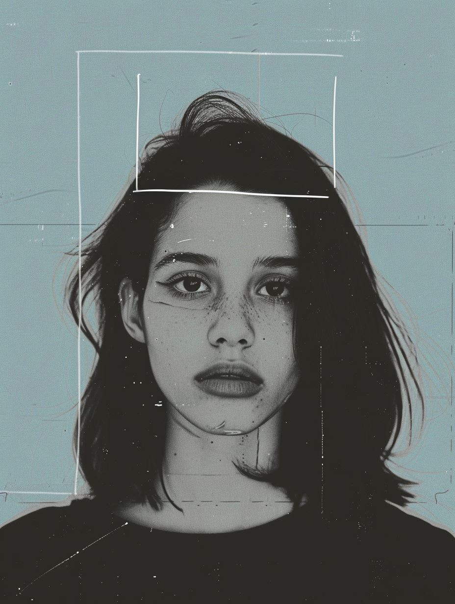 Ethereal Glitch Portrait Study