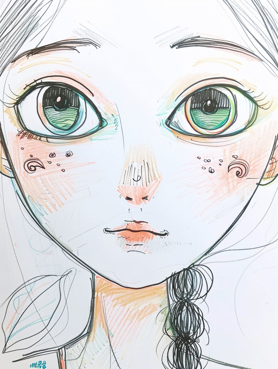 Ethereal Gazes in Watercolor - Image 3
