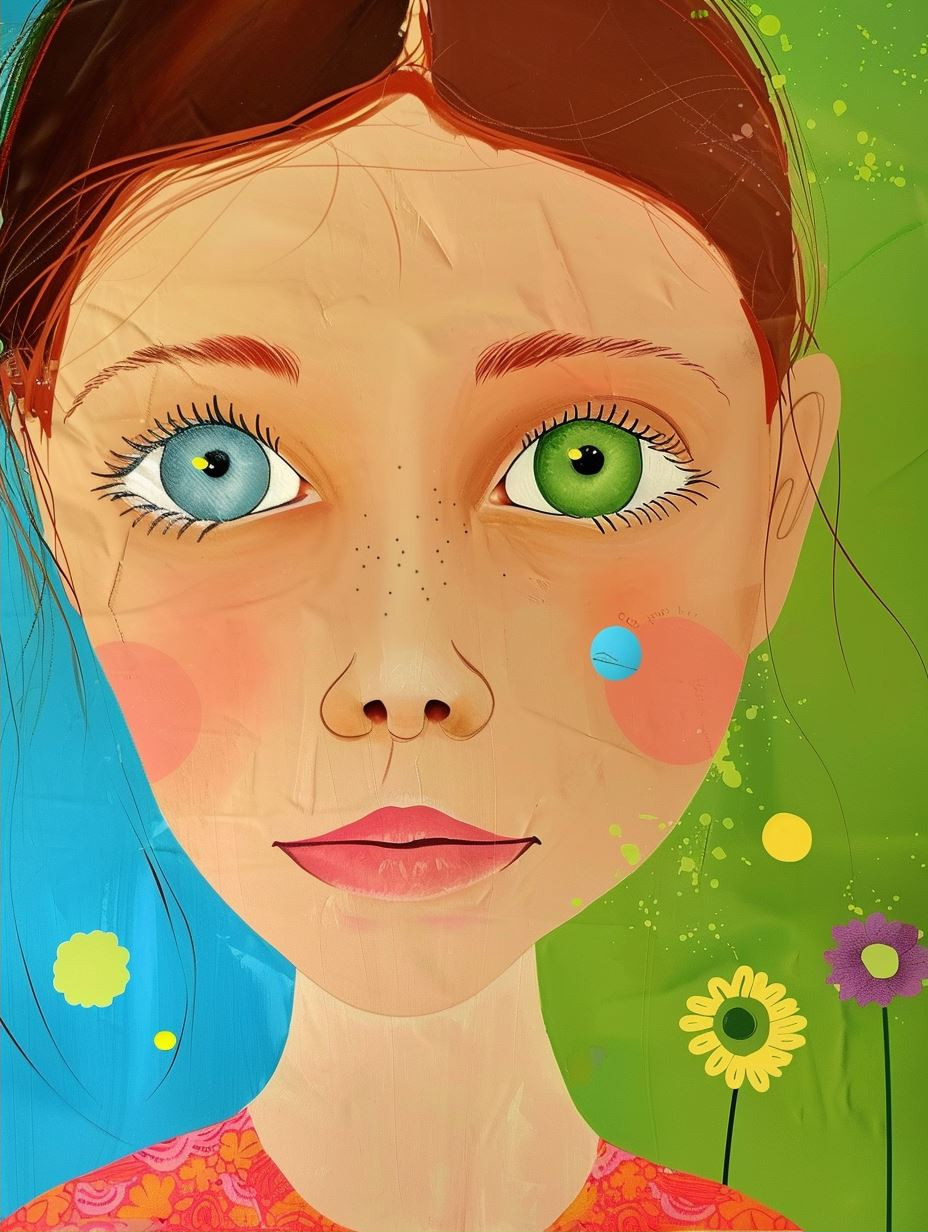 Ethereal Gaze with Golden Iris - Image 2