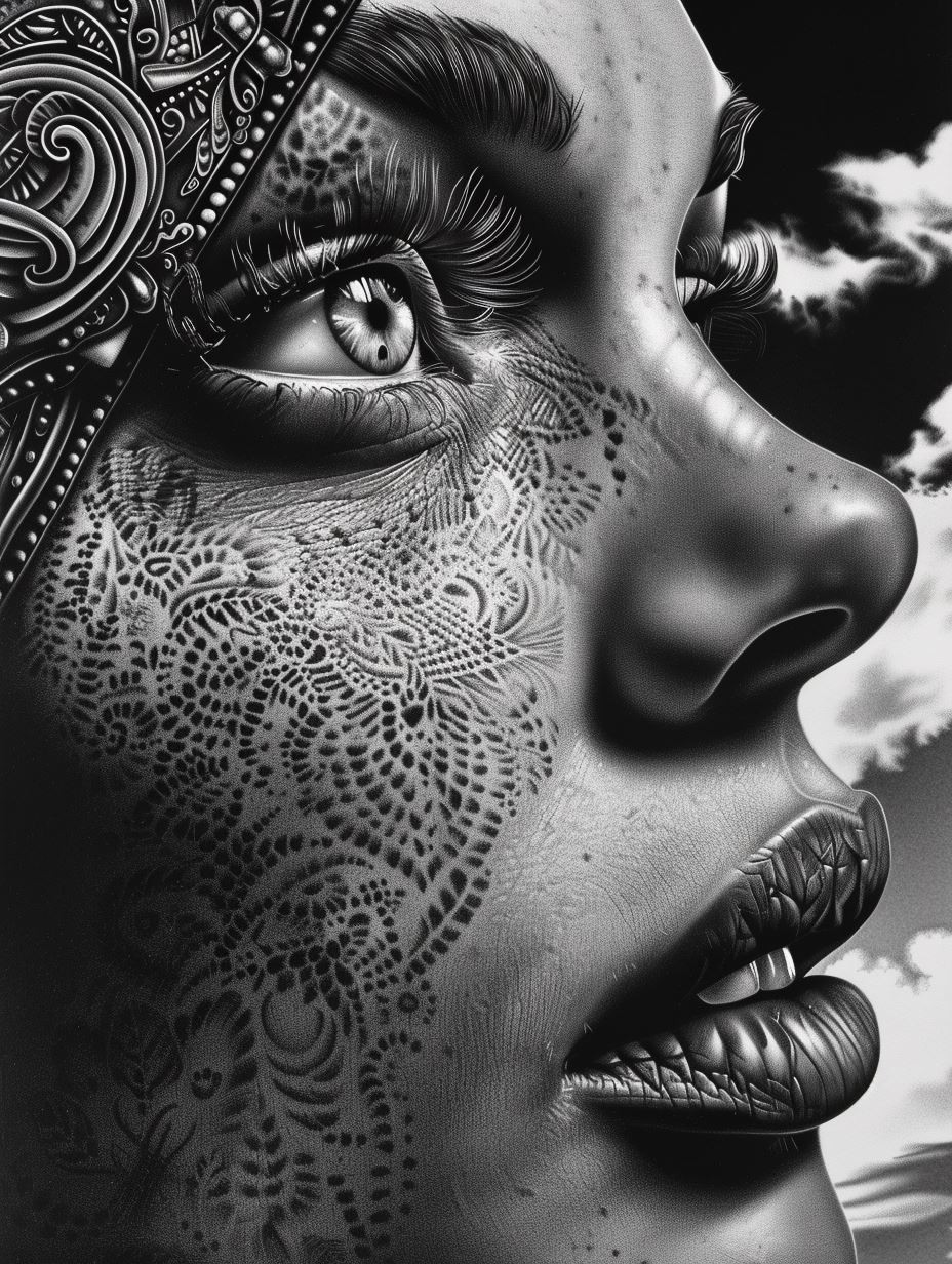 Monochrome Ethereal Portraiture Study - Image 3