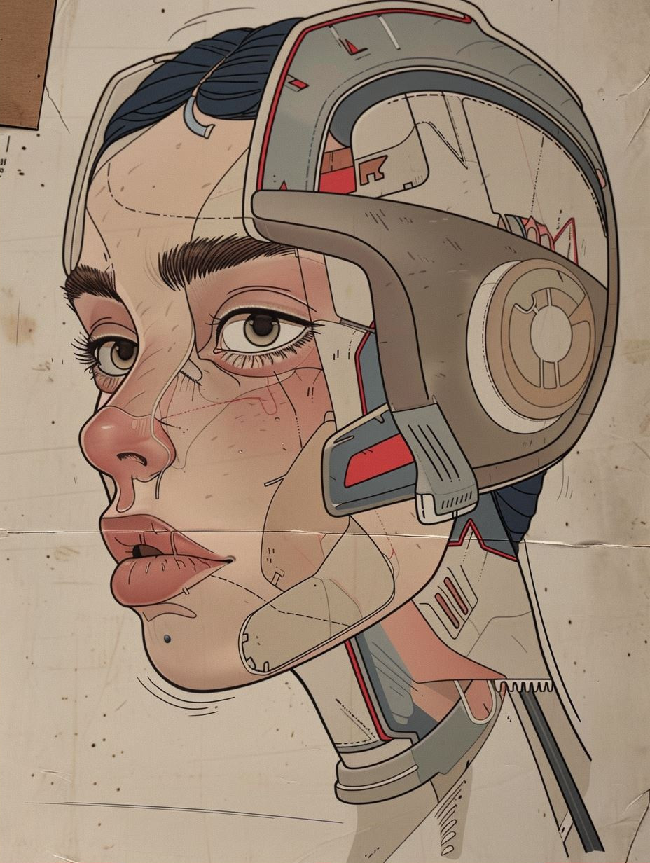 Retro Futurist Pop Art Portrait - Image 2