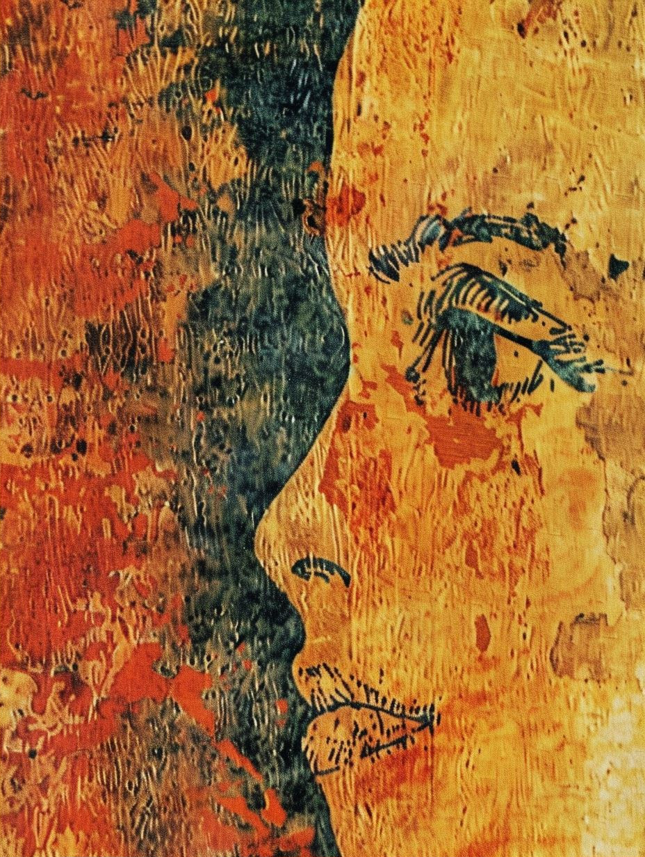 Rustic Ochre Portrait Study - Image 2