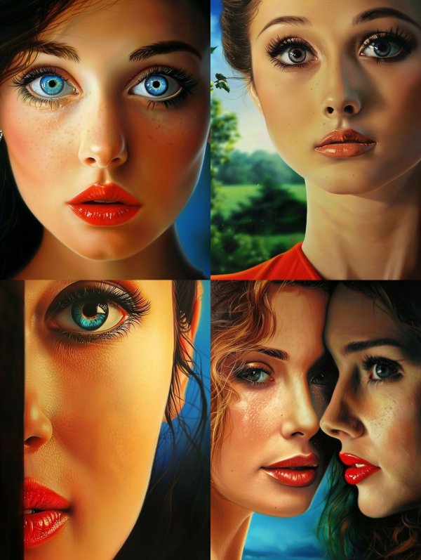 Captivating Gazes: A Study of Digital Beauty