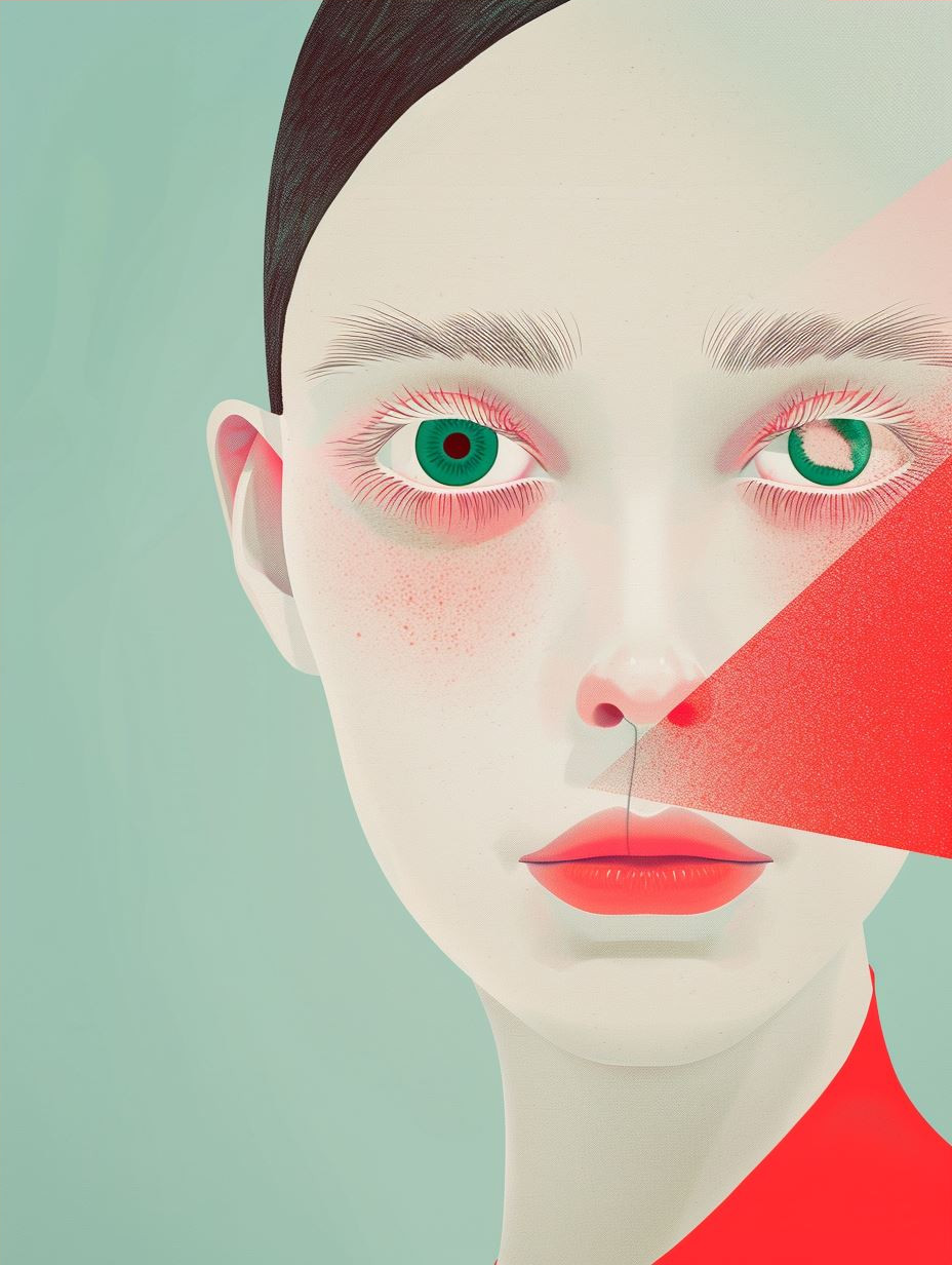 Geometric Portraits in Bold Contrast - Image 4