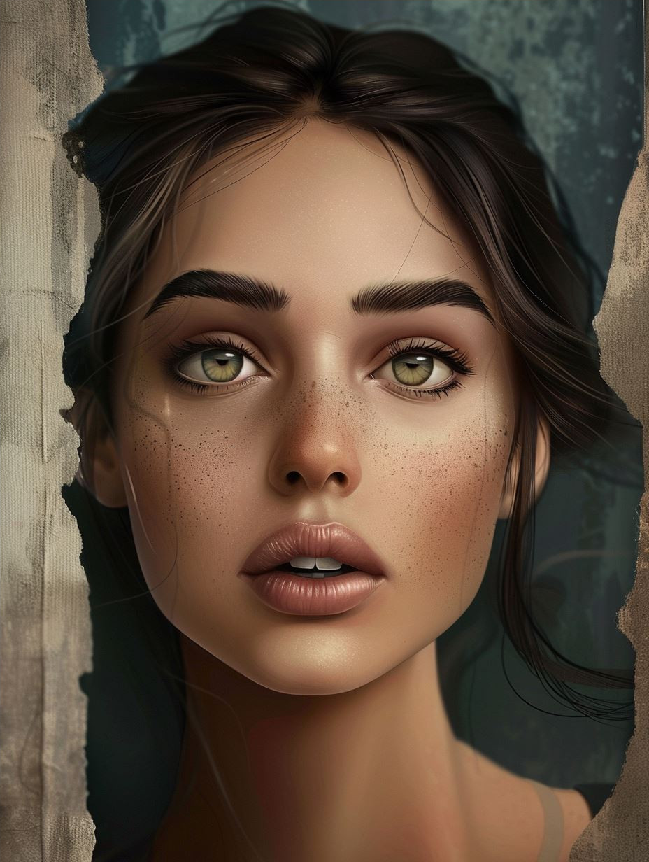 Ethereal Gazes: A Study in Digital Beauty - Image 4
