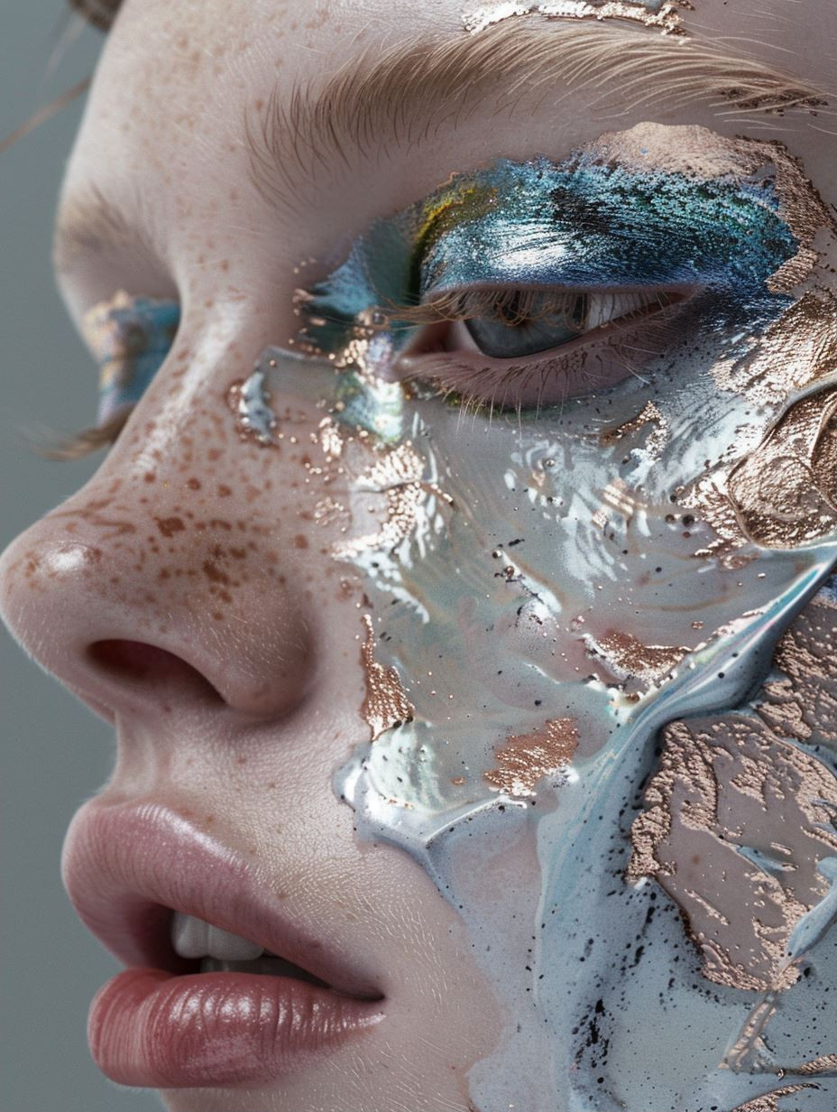 Fragmented Ethereal Porcelain Portraits - Image 2