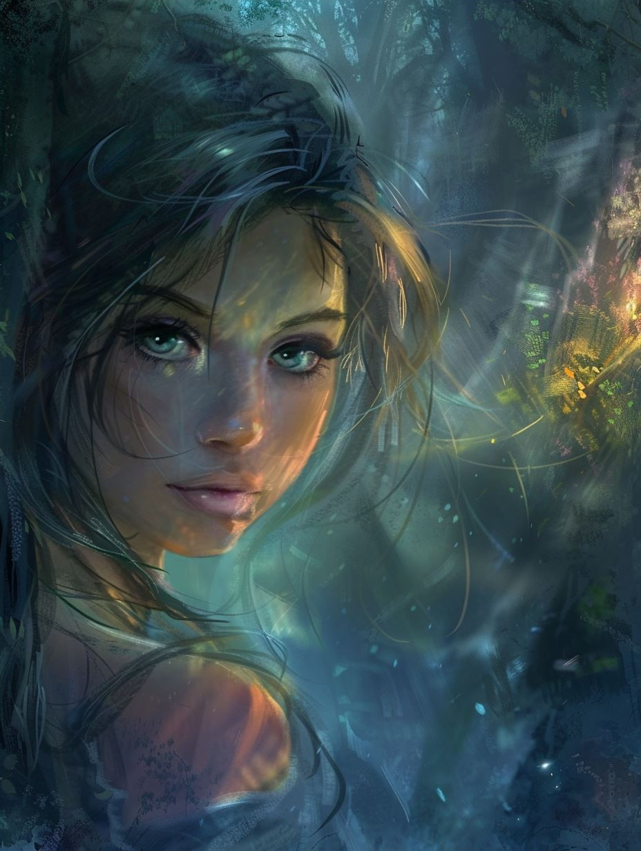 Ethereal Gaze in Deep Waters - Image 4
