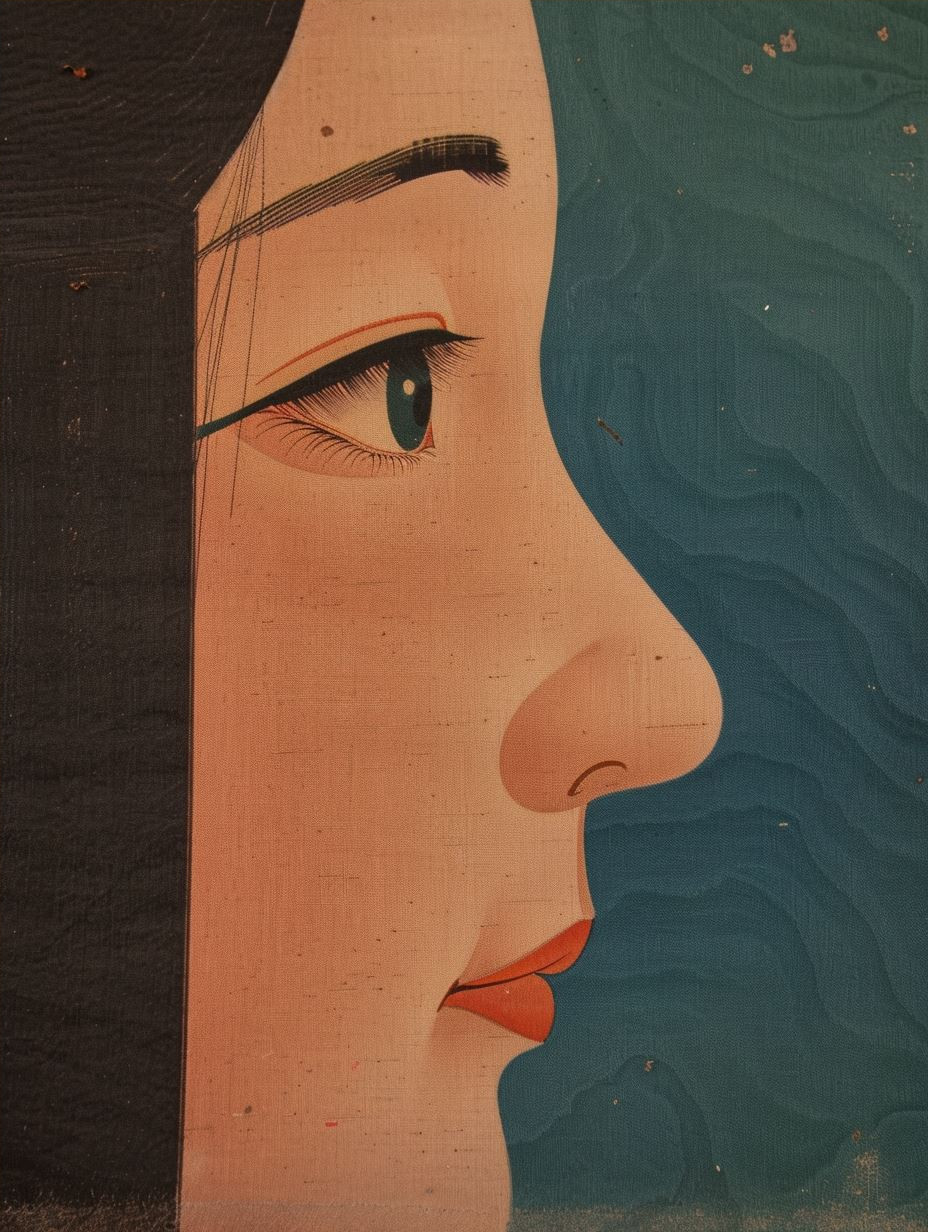 Ethereal Asian Portrait Collage - Image 4