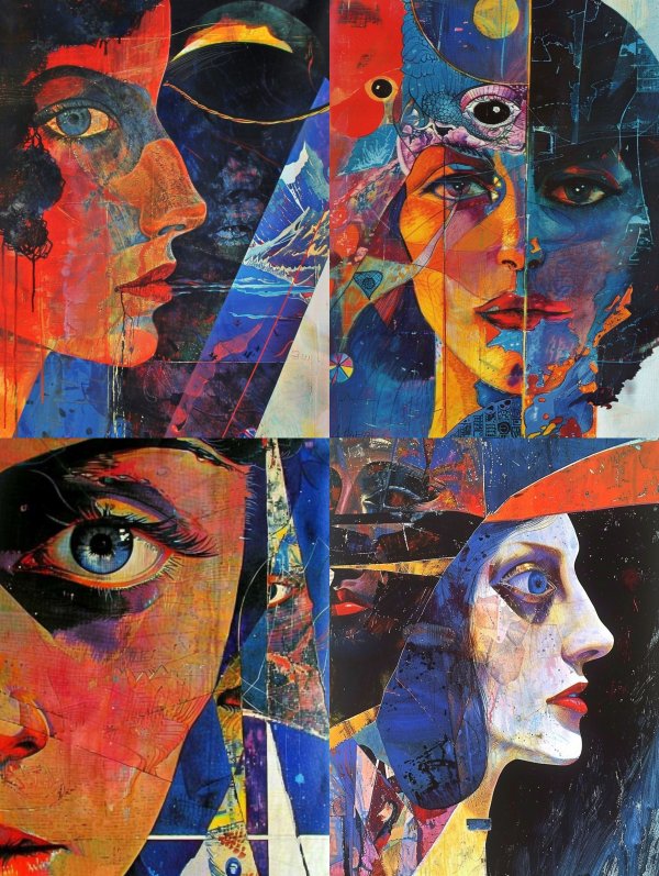 Fragmented Visions of Abstract Faces