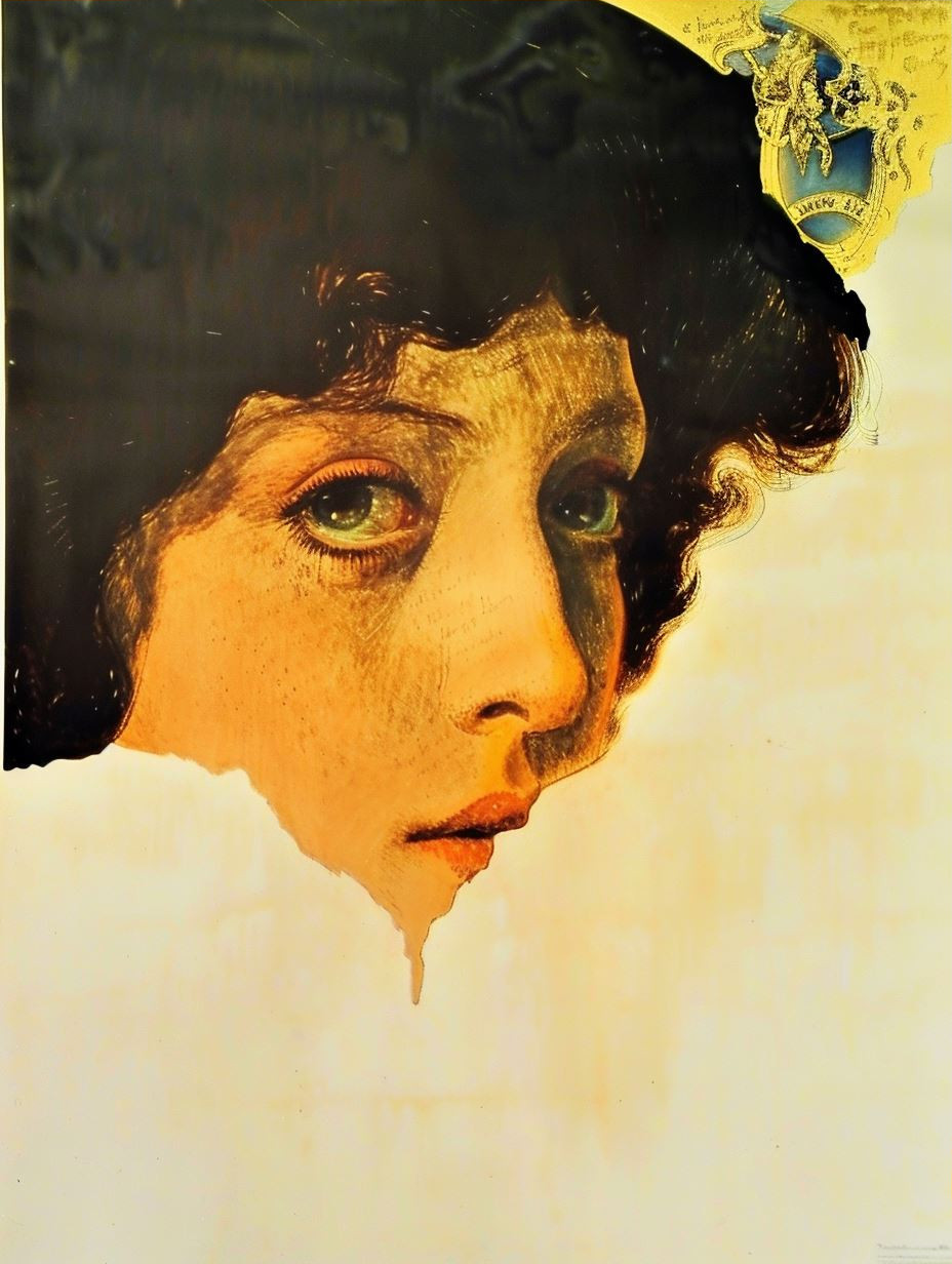 Ethereal Gazes in Golden Hues - Image 3