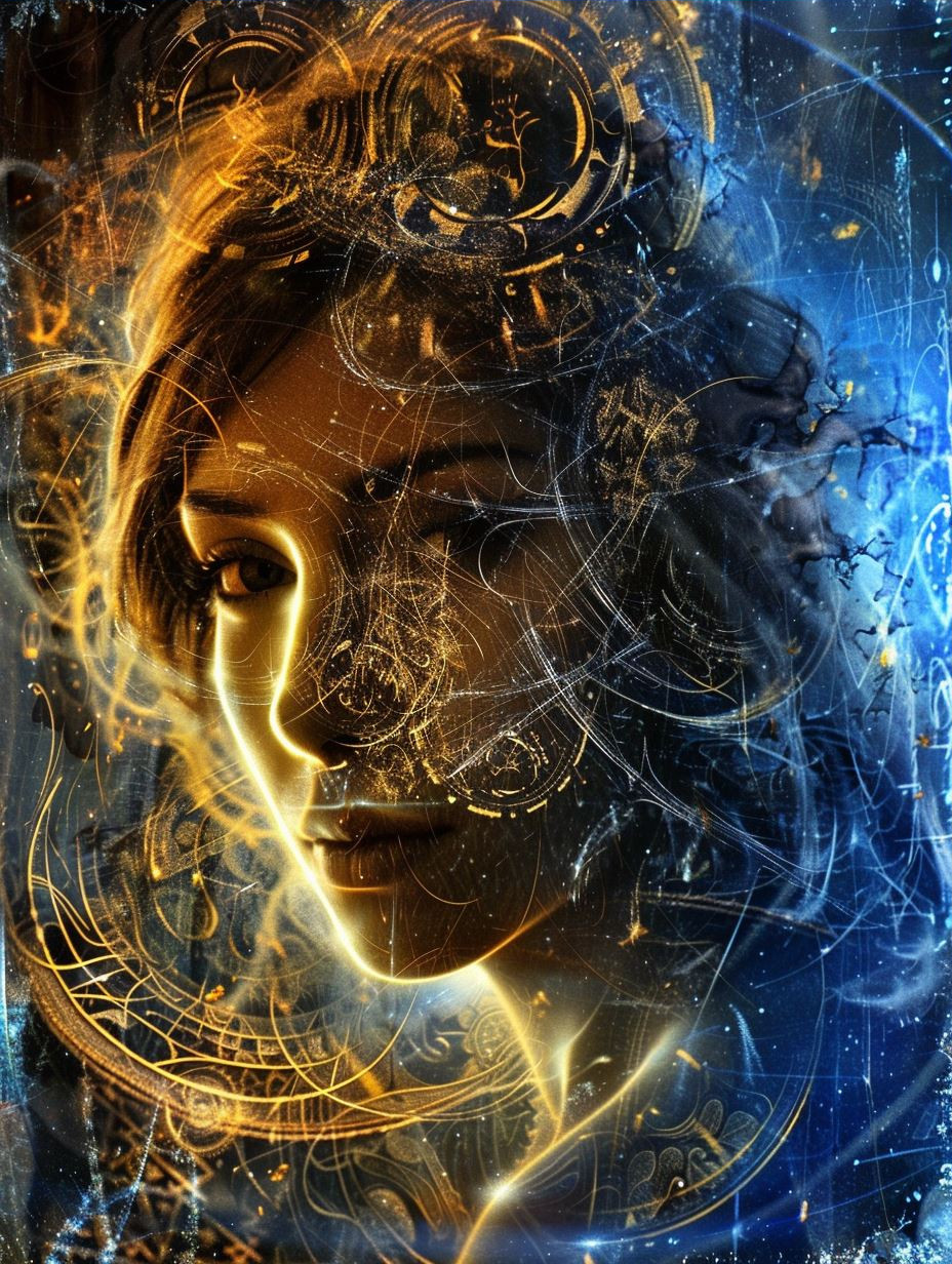 Ethereal Luminescent Cosmic Portraits - Image 3