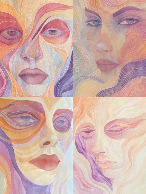 Fluid Dreams of Ethereal Faces