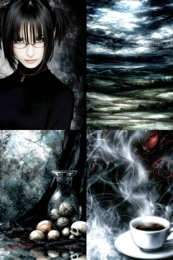 Dark Gothic Surrealism Collage