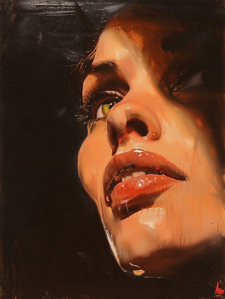 Gilded Shadows Portrait Study