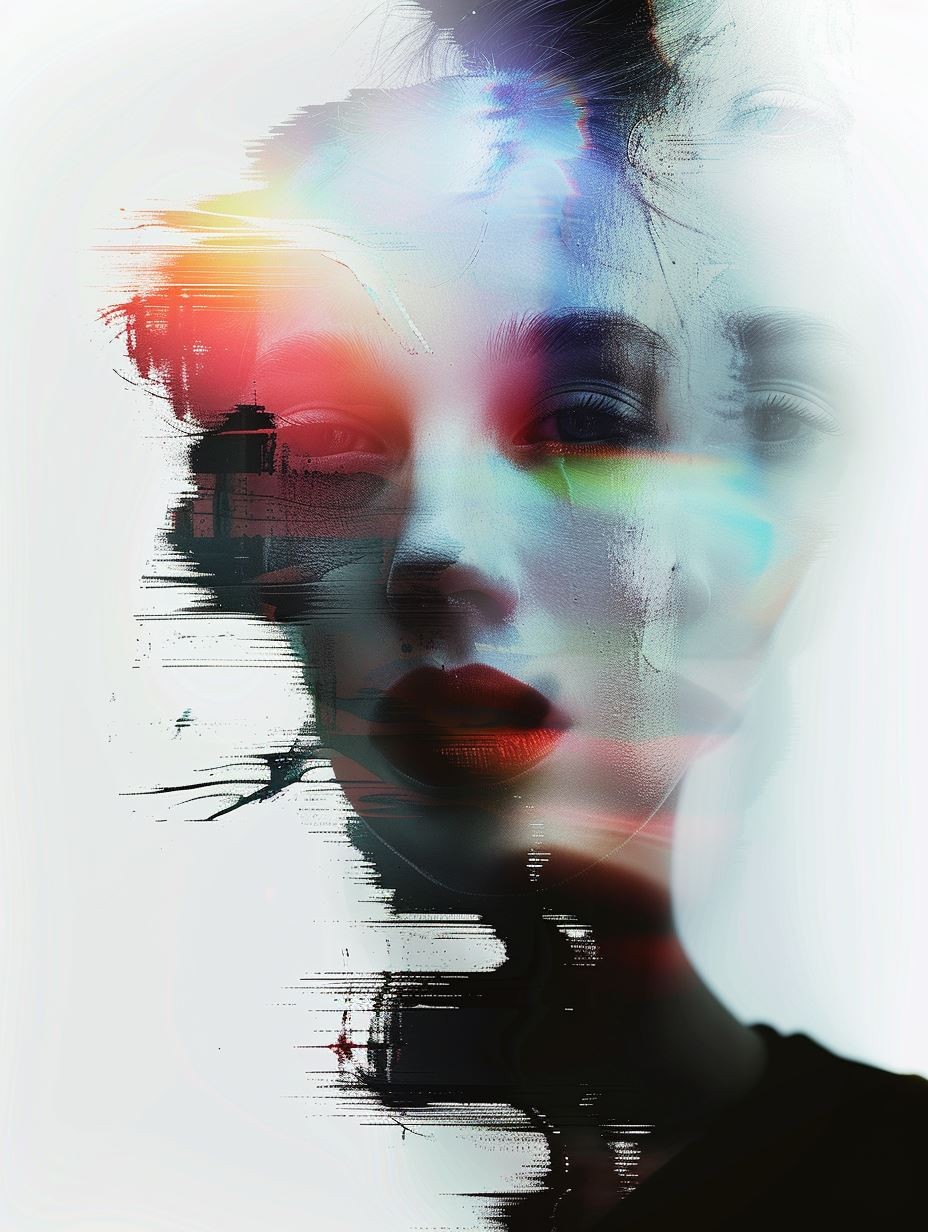 Digital Fragmented Beauty Portrait - Image 2