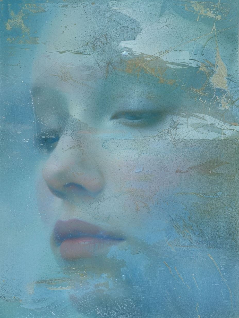Ethereal Faces in Frozen Mist - Image 3