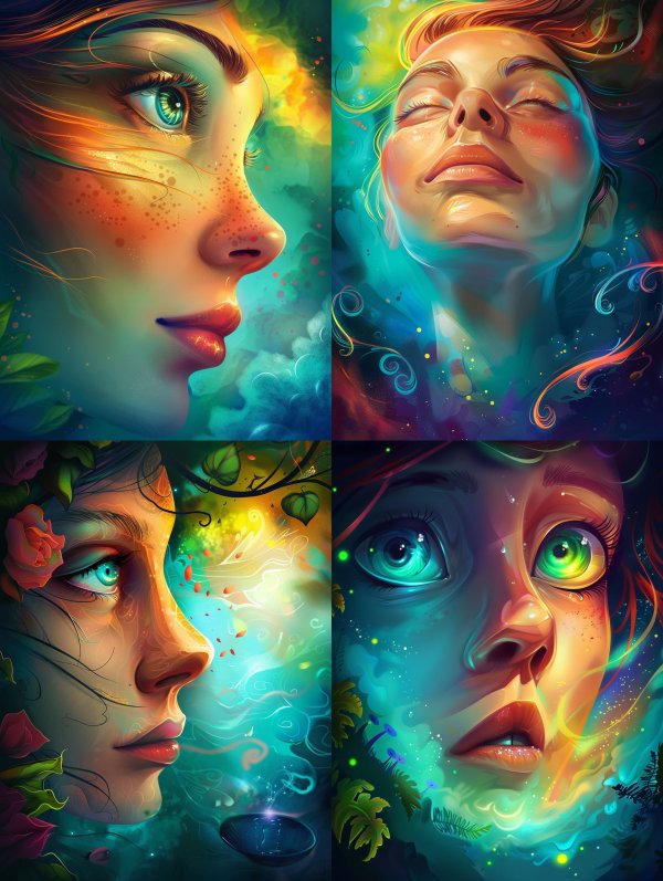 Ethereal Glow of Mystic Spirits