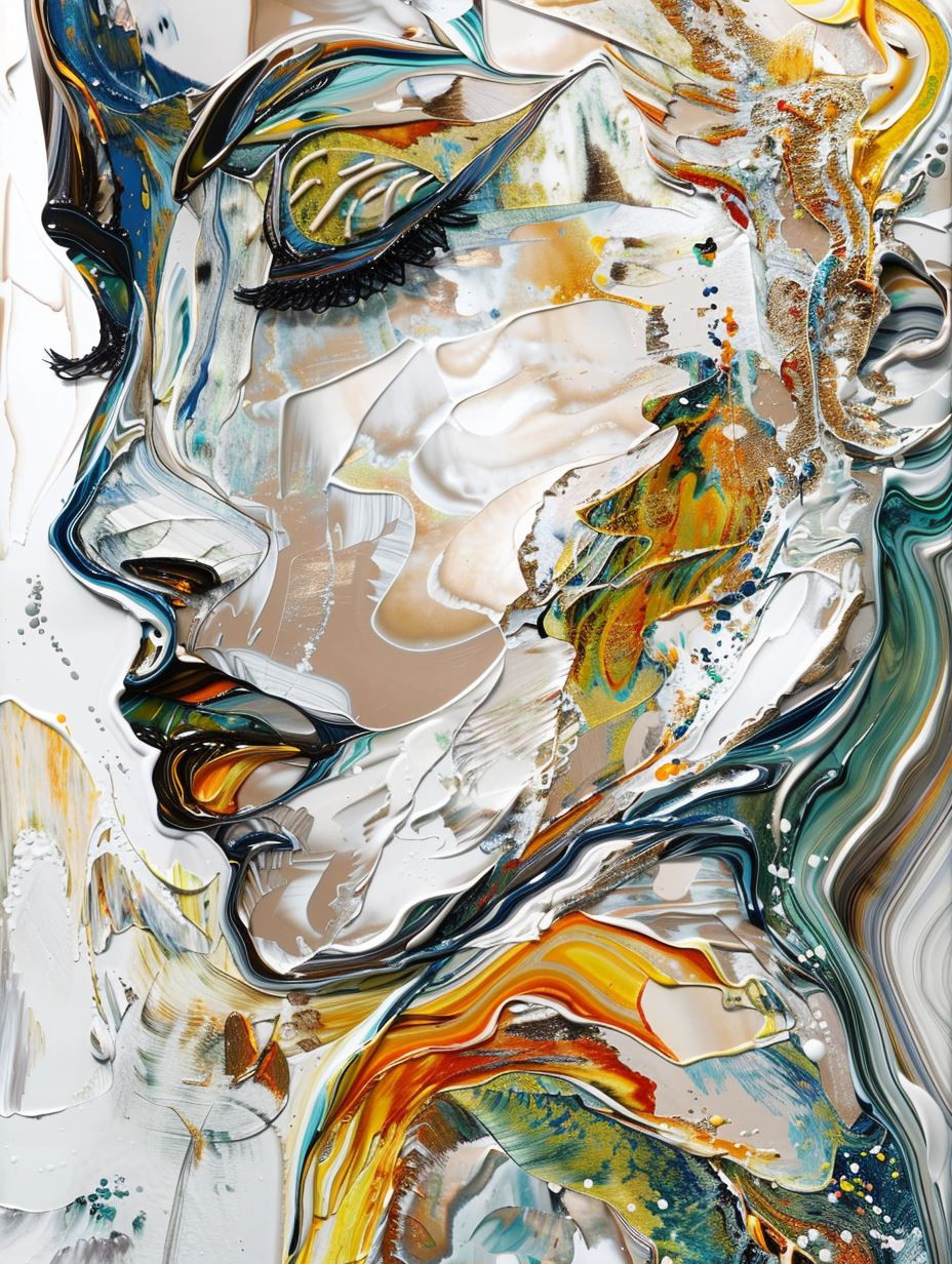 Abstract Expressionist Female Portraits - Image 2