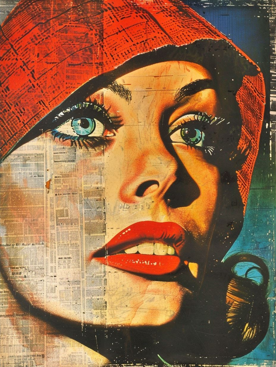 Vintage Pop Art Portrait - Image 2