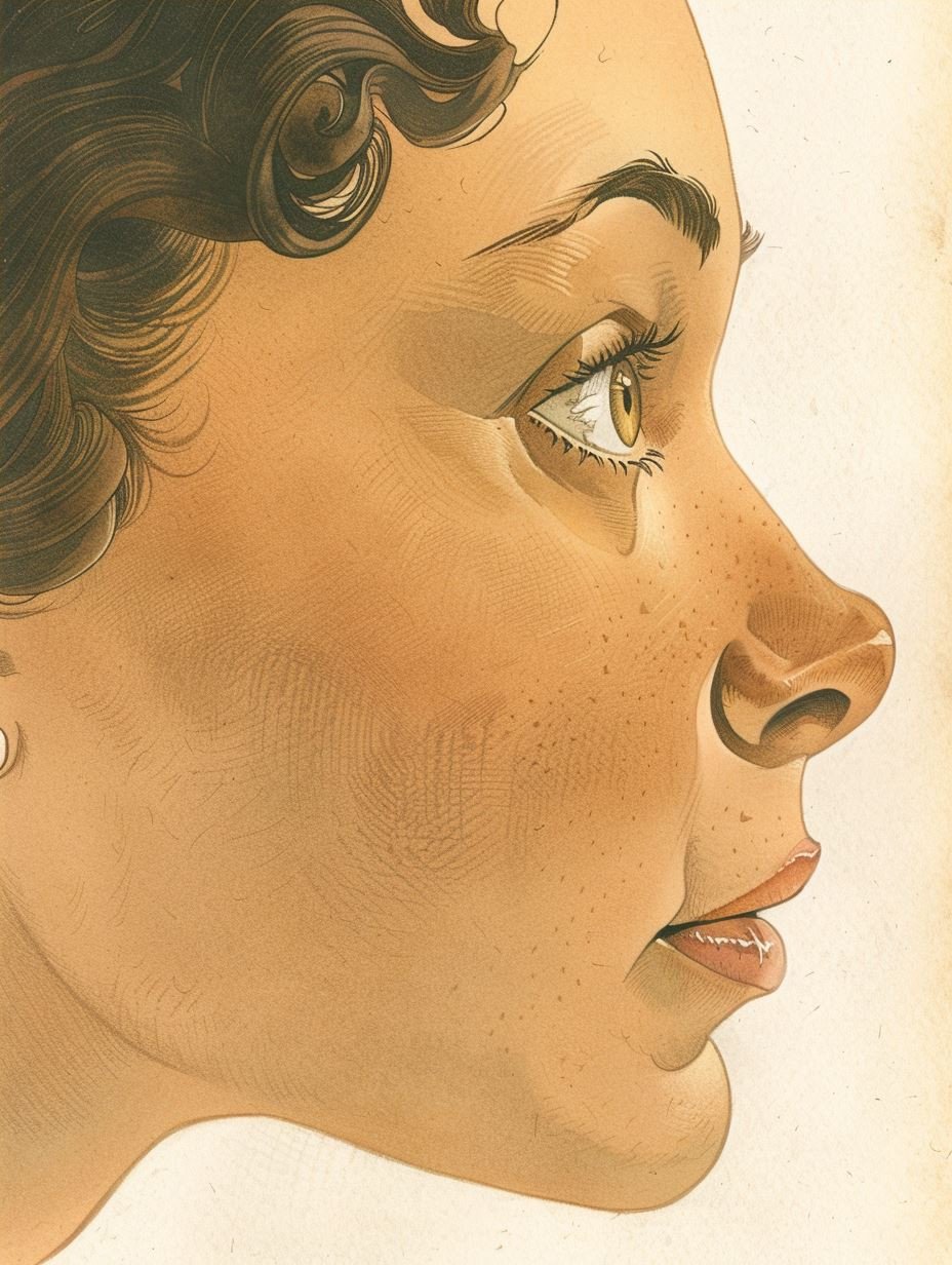 Golden Hour Freckled Portrait - Image 4