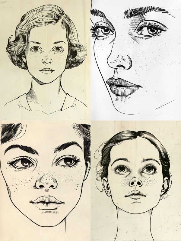 Classic Graphite Portrait Studies