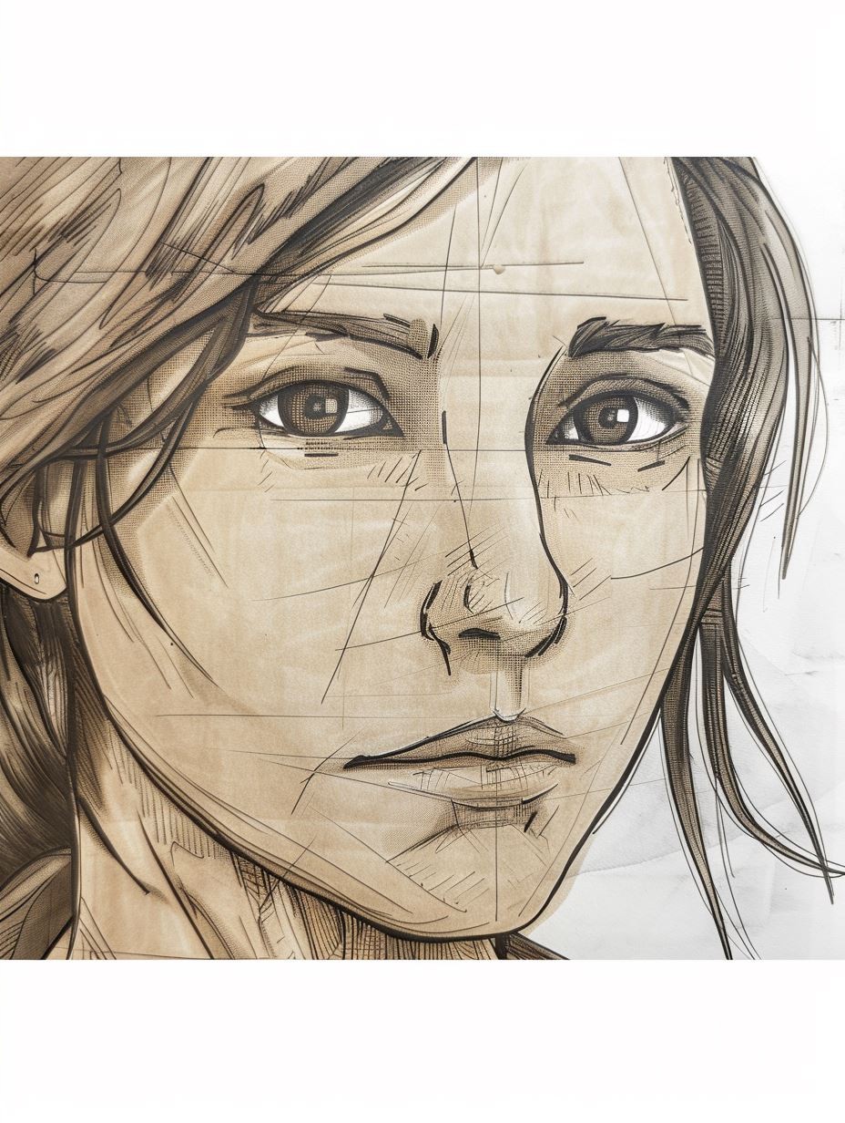 Gritty Ink Sketch Portrait - Image 4