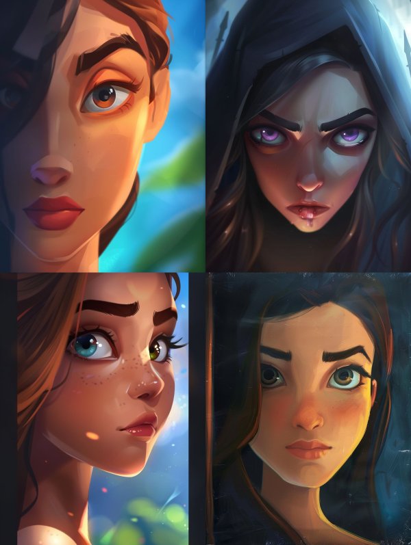Faces of Fantasy: A Digital Portrait Study
