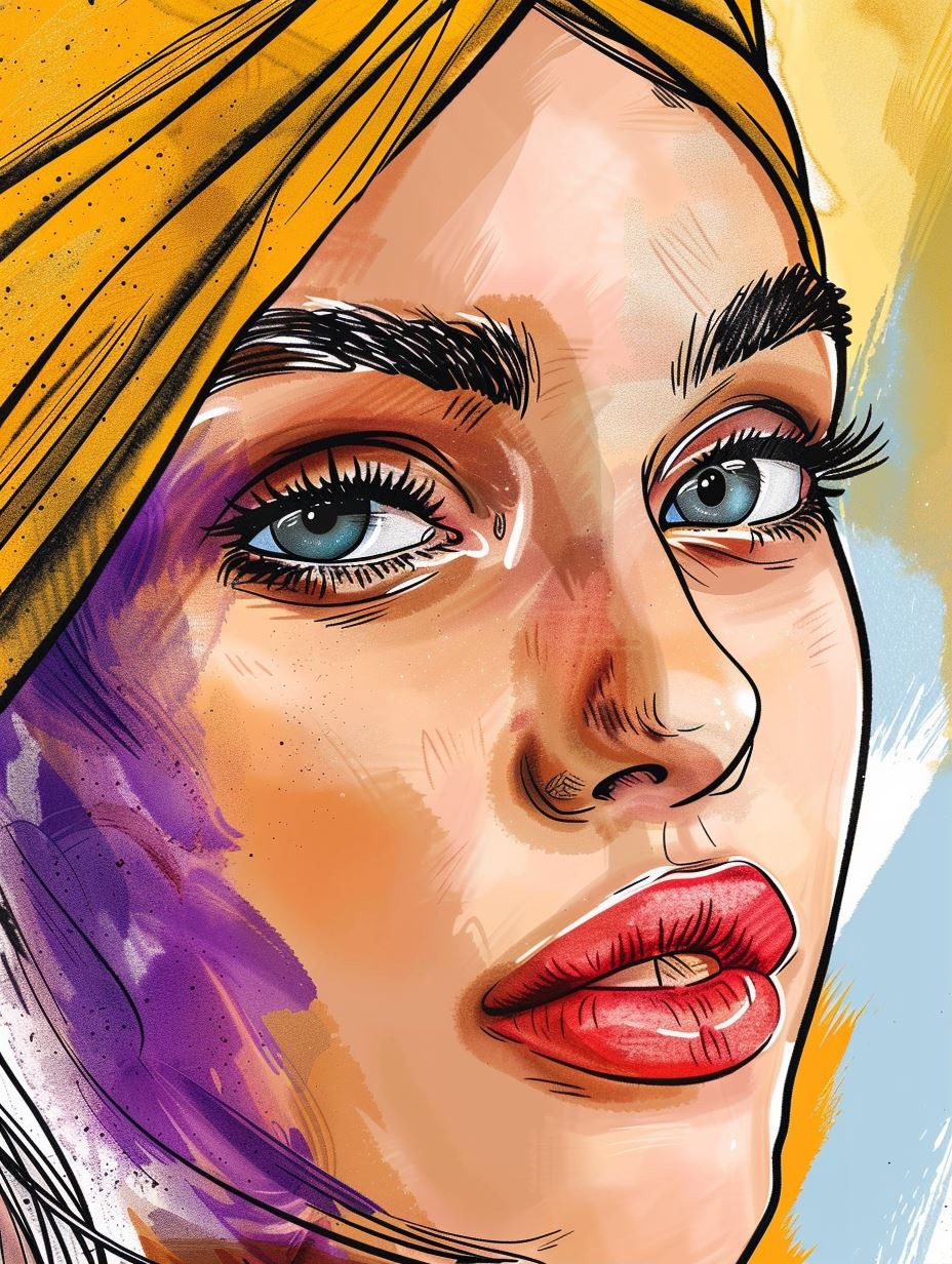 Vibrant Modern Digital Portraiture - Image 1