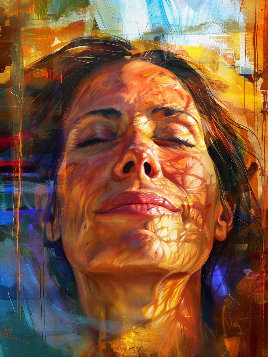 Vibrant Impressionist Portrait of Hope - Image 4