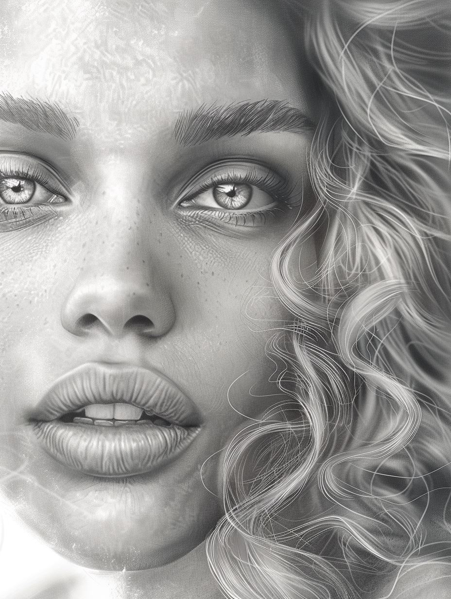Ethereal Gazes in Graphite - Image 1