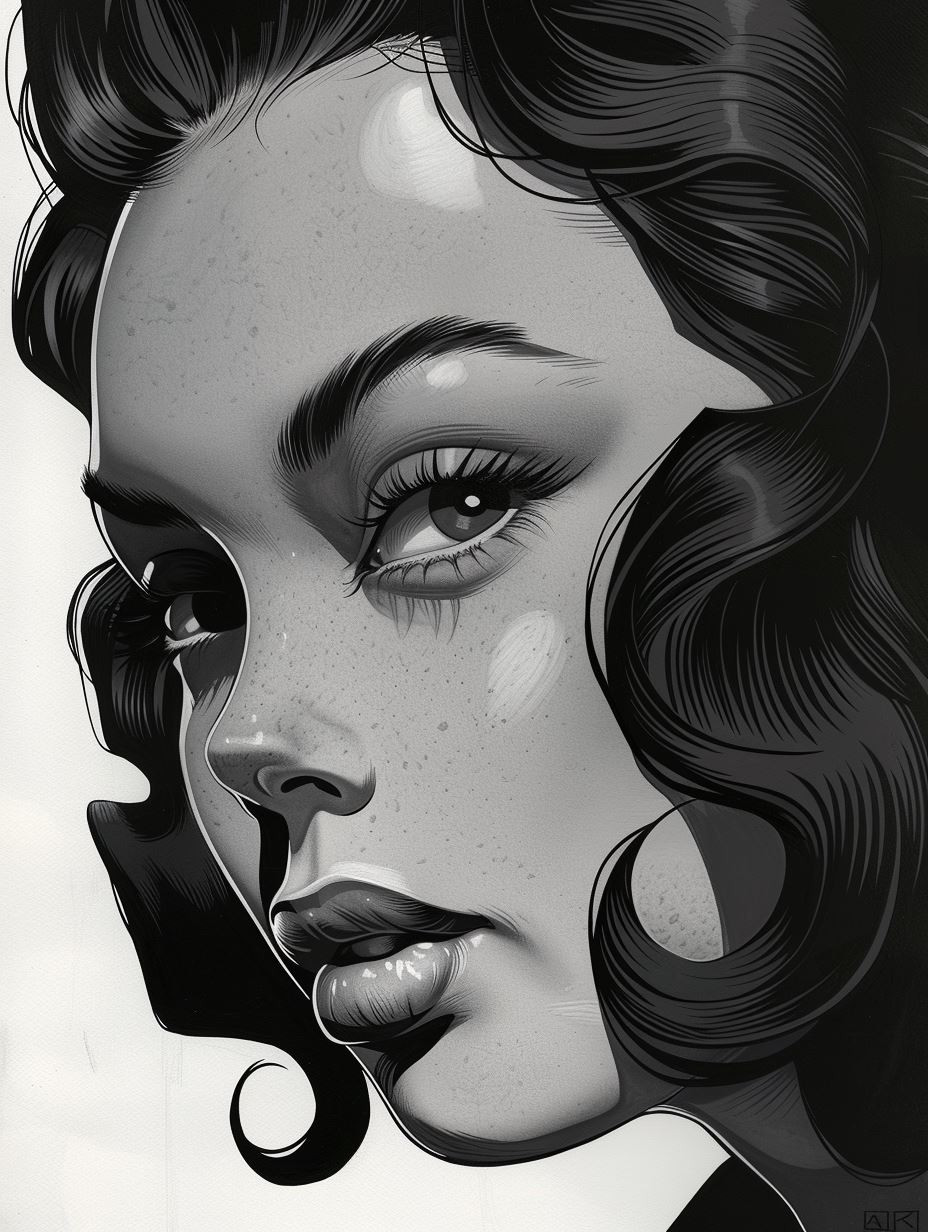 Vintage Noir Glamour Portraits - Image 4
