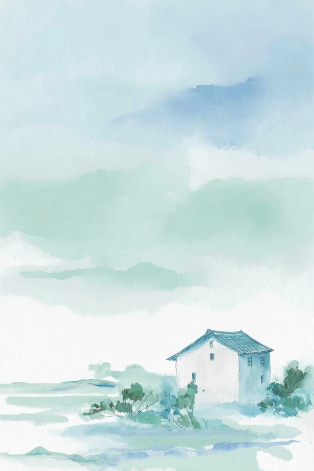 Serene Watercolor Dreams in Teal - Image 6