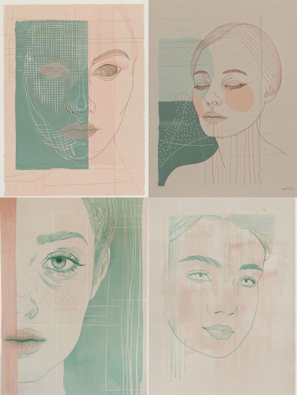 Fragmented Geometry of a Face
