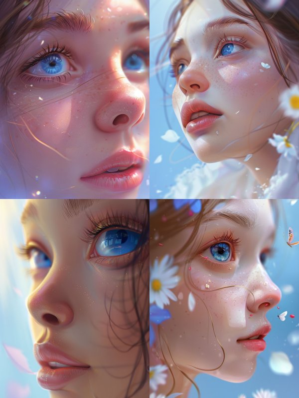 Ethereal Dewy Portraiture Study