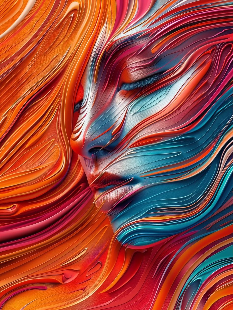 Vibrant Swirls of Liquid Emotion - Image 1