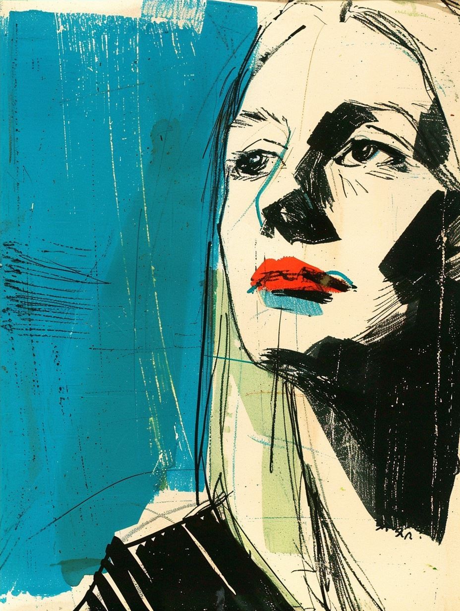 Azure Ink Portrait - Image 4