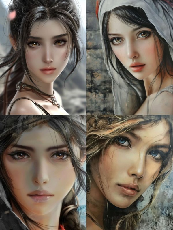 Ethereal Visions of Digital Beauty