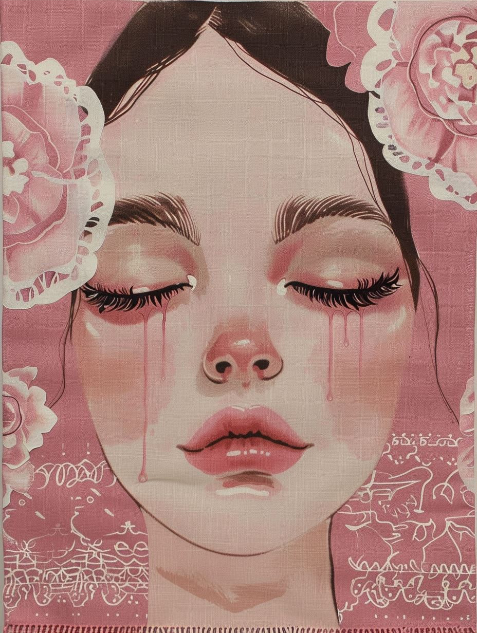 Ethereal Linen Portrait Study - Image 3