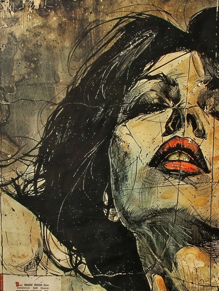 Gritty Noir Comic Portrait - Image 3