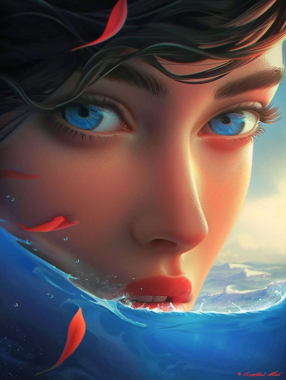 Ethereal Aquatic Dream Portraits - Image 2