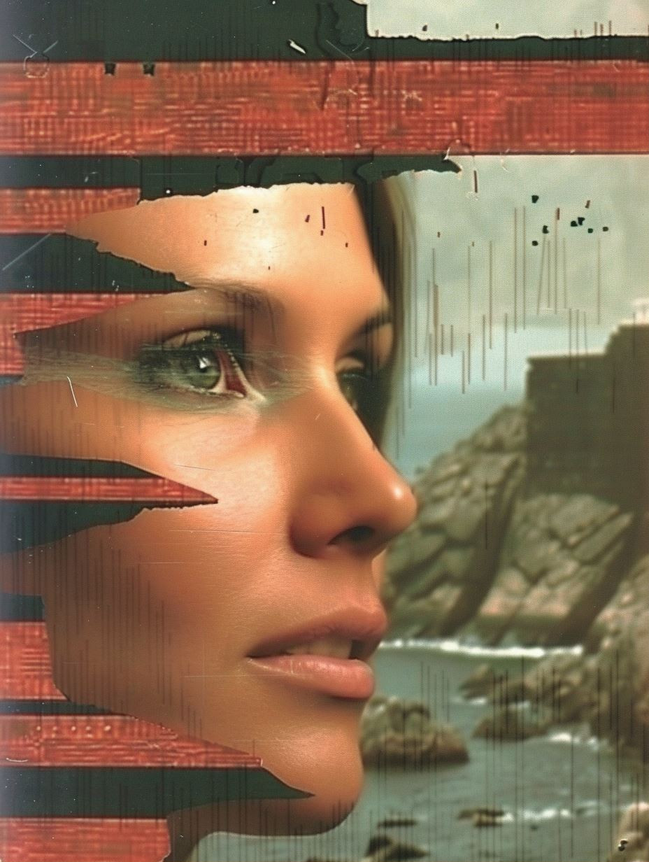 Fragmented Gaze of Coastal Solitude - Image 1
