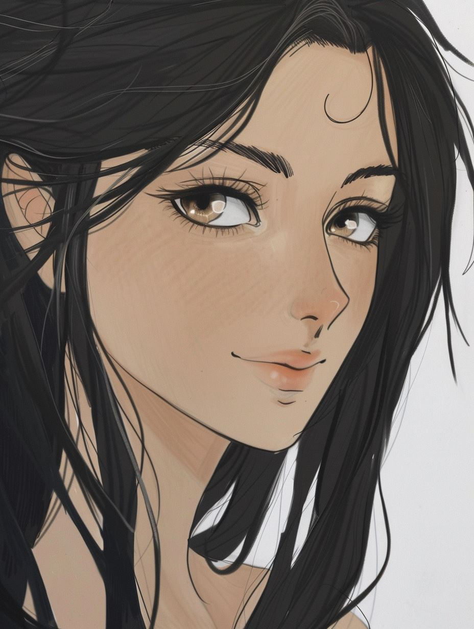 Ethereal Gazes: A Digital Portrait Study - Image 3